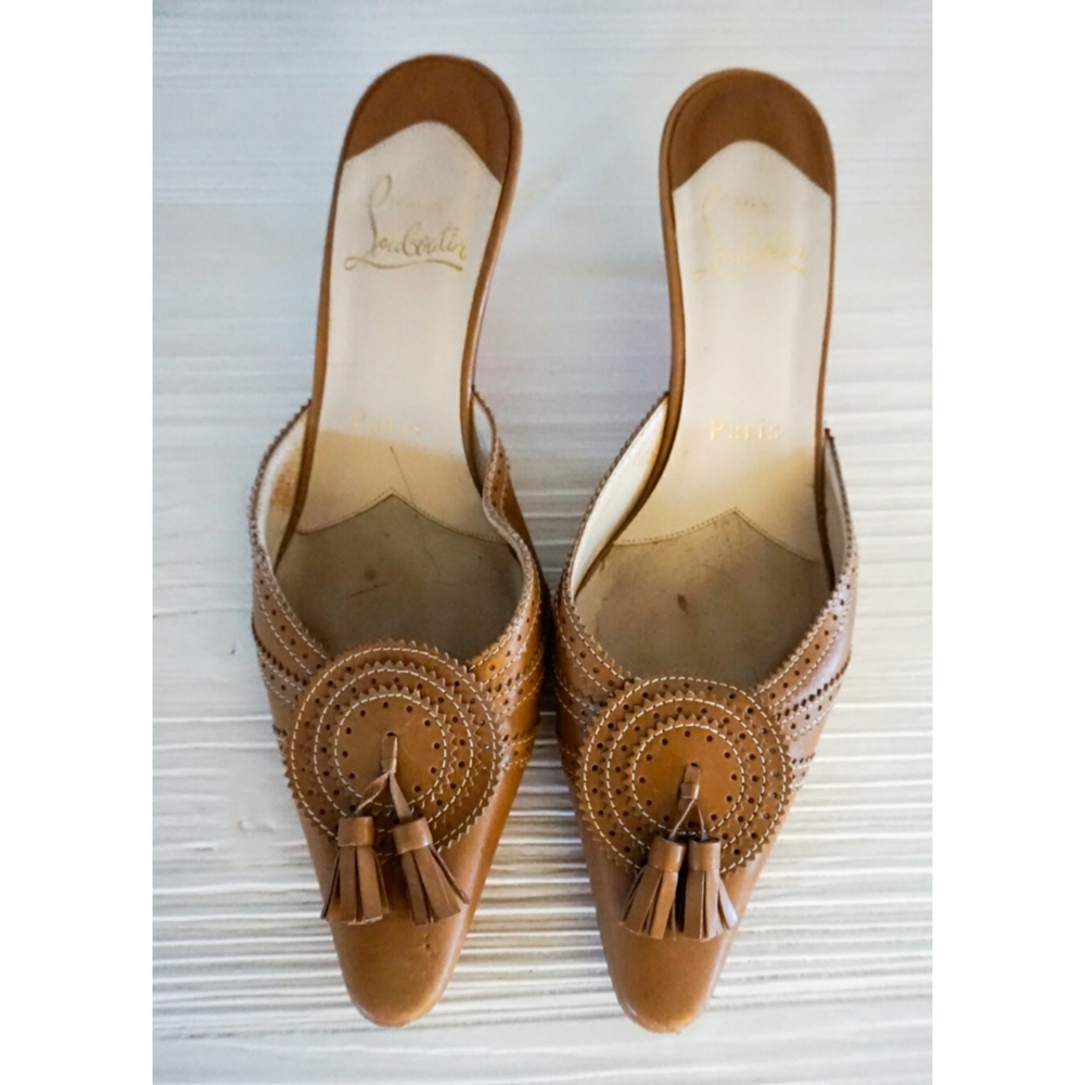 Christian Louboutin 'Garuda' Kitten Heel Mules